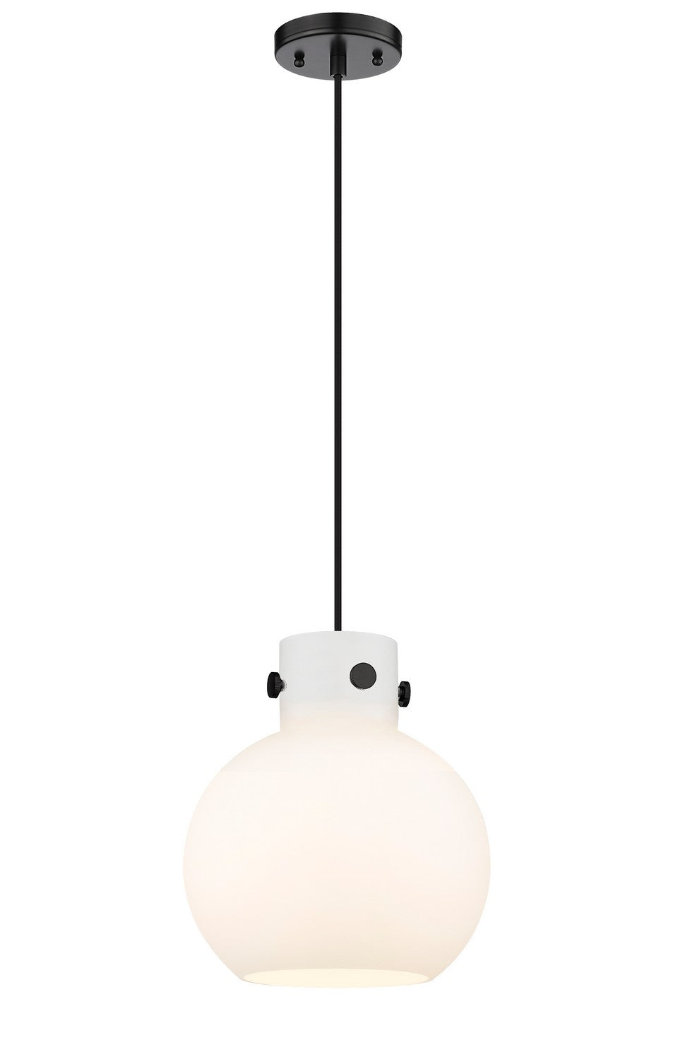 Innovations Newton 410-1PM-BK-G410-10WH Pendant Light - Matte Black