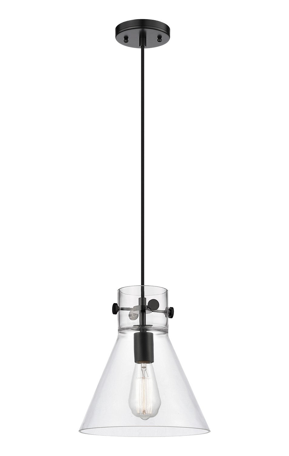 Innovations Downtown Urban 410-1PM-BK-G411-10CL Pendant Light - Matte Black