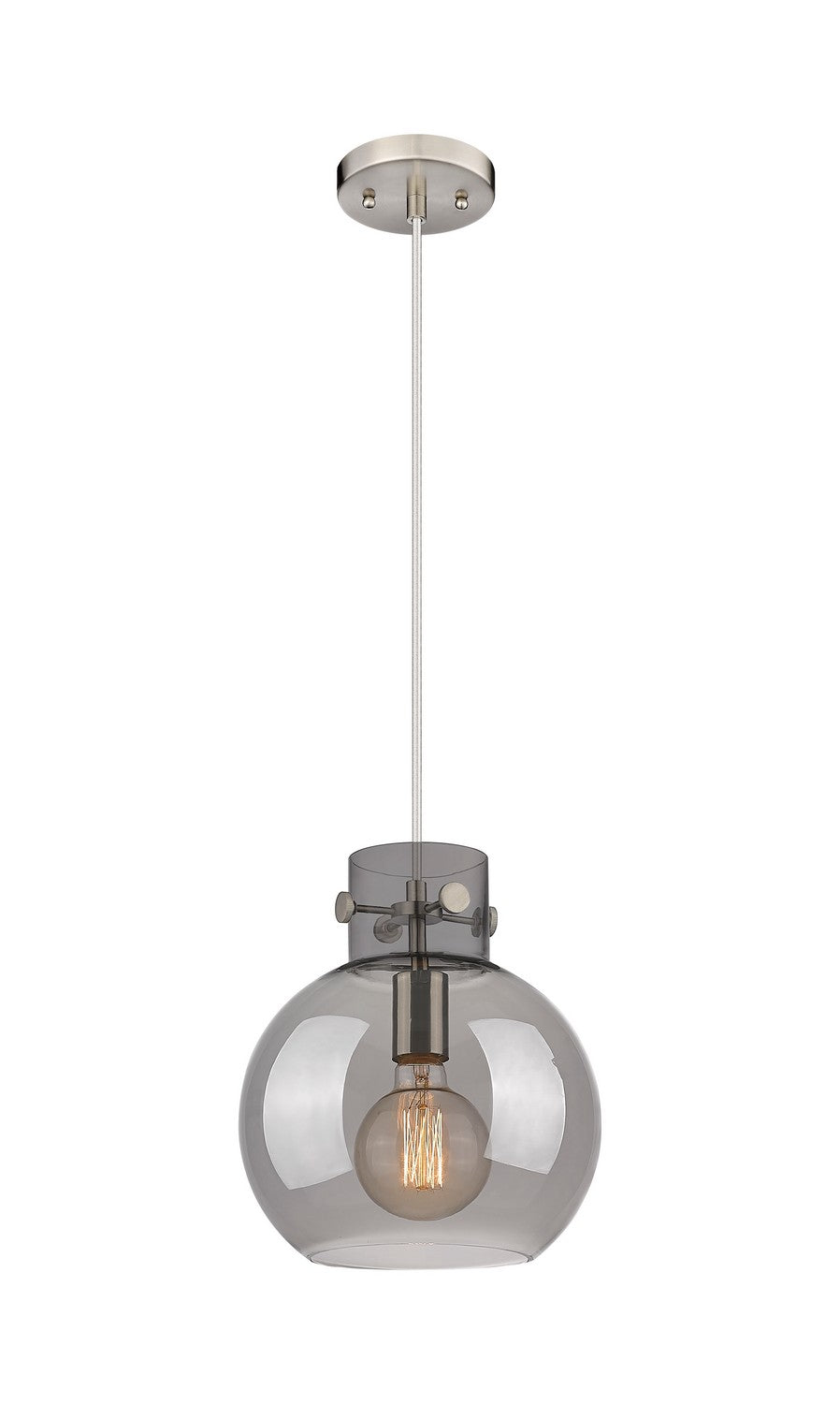 Innovations Newton 410-1PM-SN-G410-10SM Pendant Light - Brushed Satin Nickel