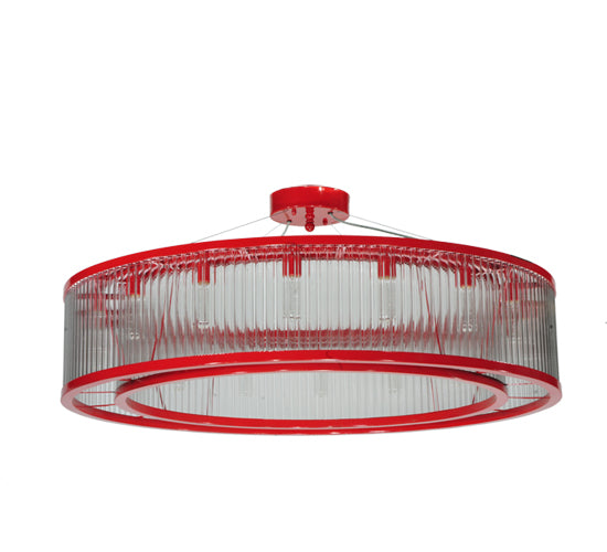 Meyda Tiffany Marquee 132858 Chandelier Light - Ruby Red/Clear Acrylic Tubes