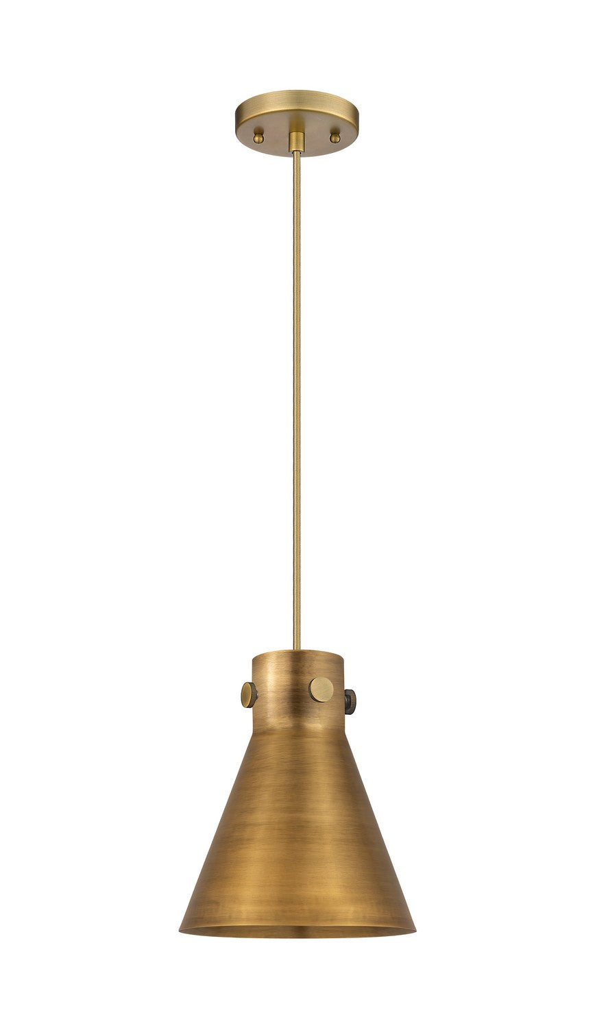 Innovations Downtown Urban 410-1PS-BB-M411-8BB Pendant Light - Brushed Brass