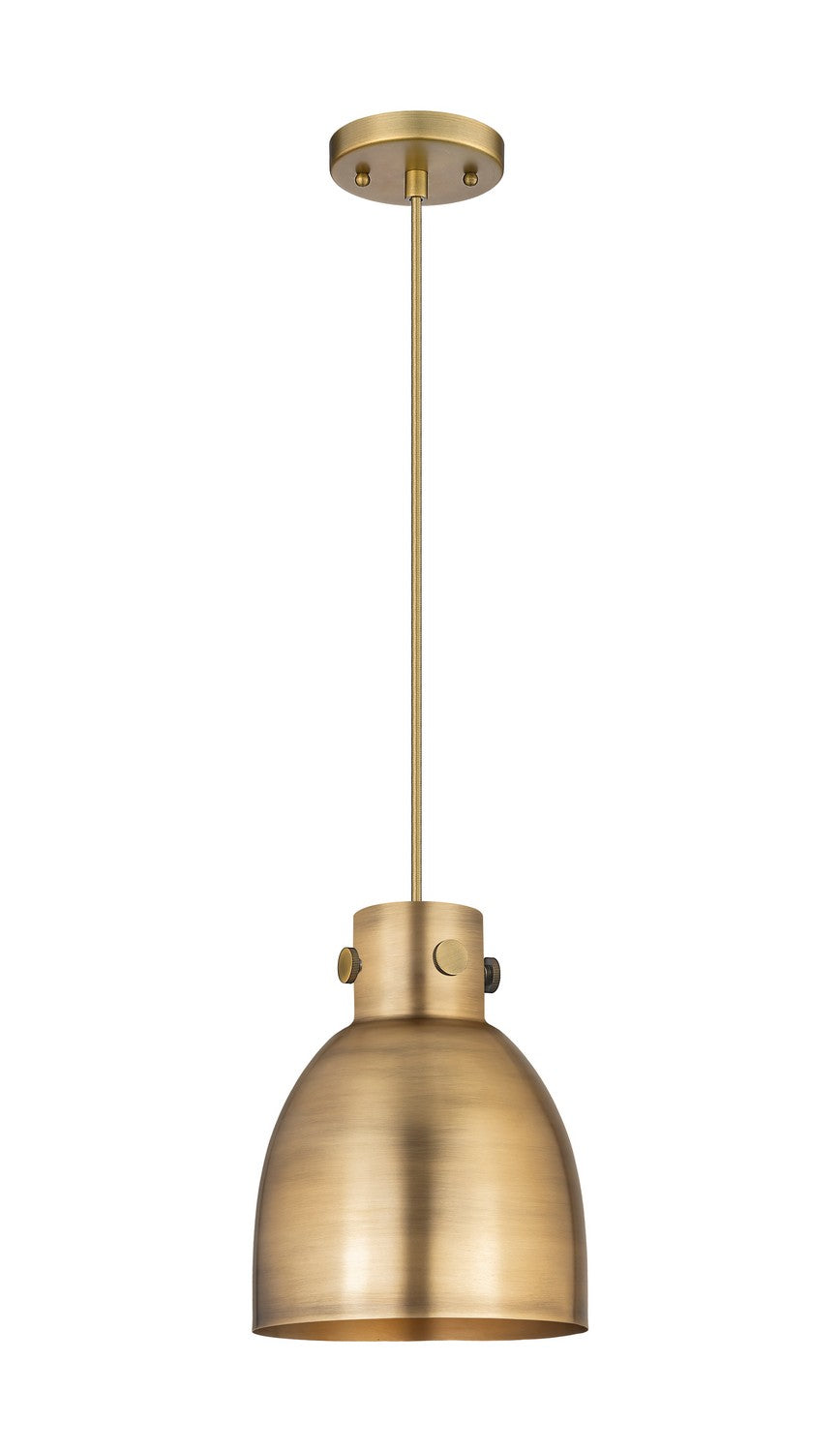 Innovations Downtown Urban 410-1PS-BB-M412-8BB Pendant Light - Brushed Brass