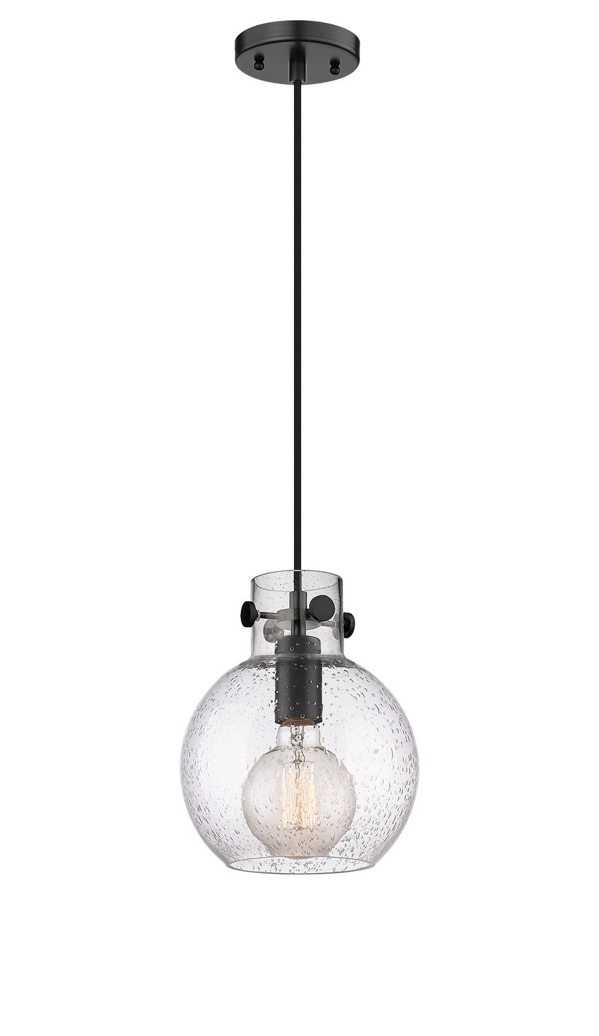 Innovations Newton 410-1PS-BK-G410-8SDY Pendant Light - Matte Black
