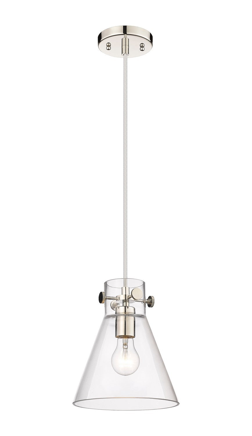 Innovations Downtown Urban 410-1PS-PN-G411-8CL Pendant Light - Polished Nickel