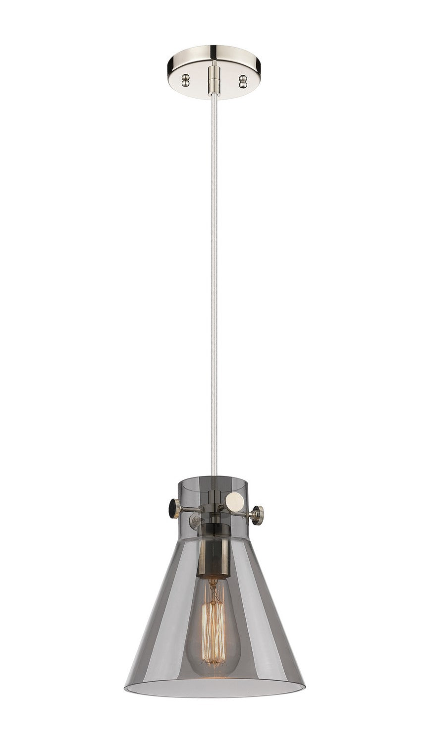 Innovations Downtown Urban 410-1PS-PN-G411-8SM Pendant Light - Polished Nickel