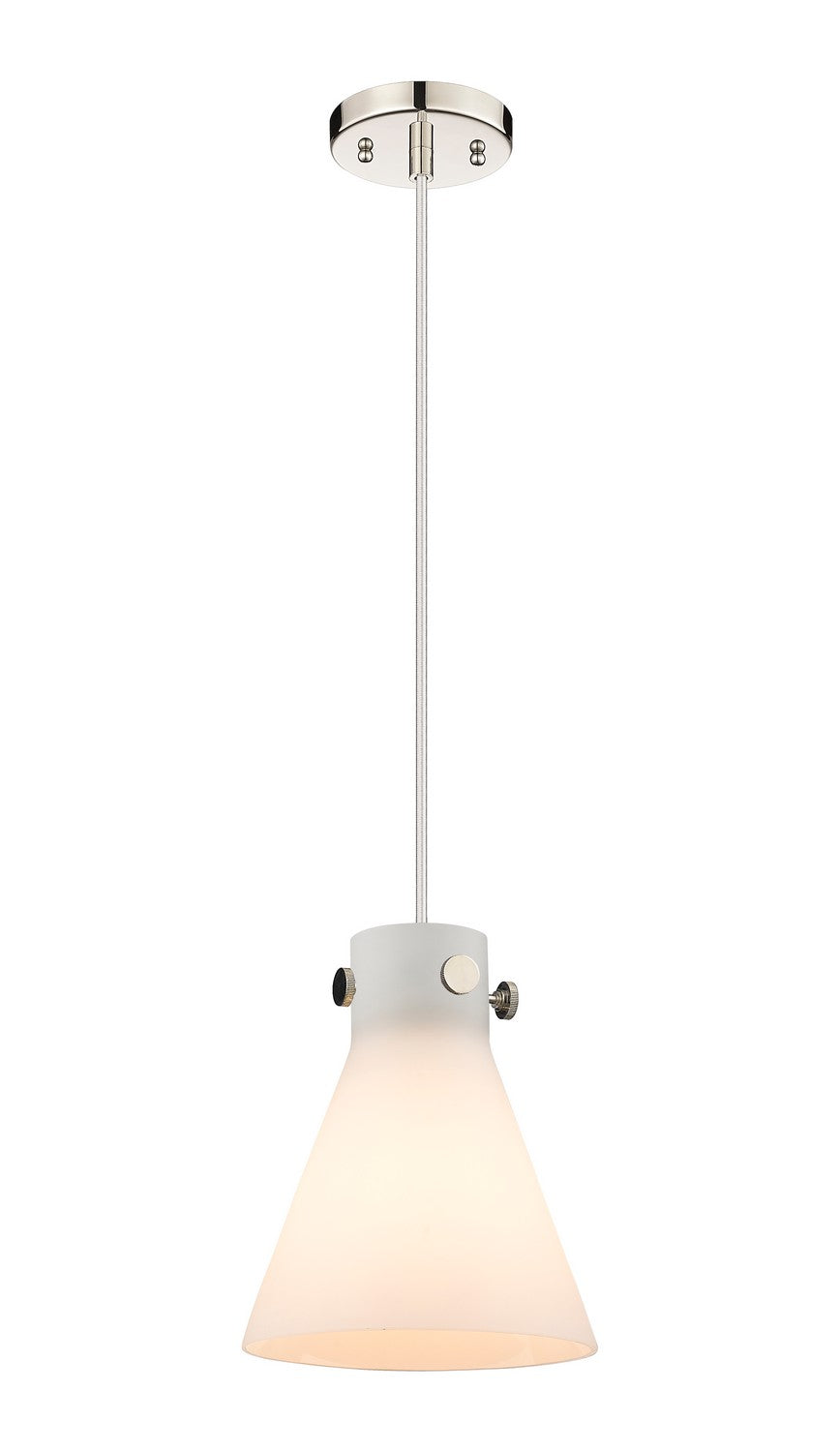 Innovations Downtown Urban 410-1PS-PN-G411-8WH Pendant Light - Polished Nickel