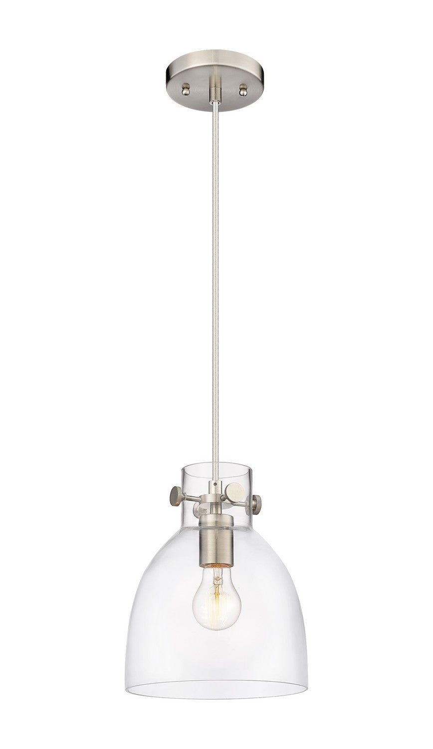 Innovations Downtown Urban 410-1PS-SN-G412-8CL Pendant Light - Brushed Satin Nickel