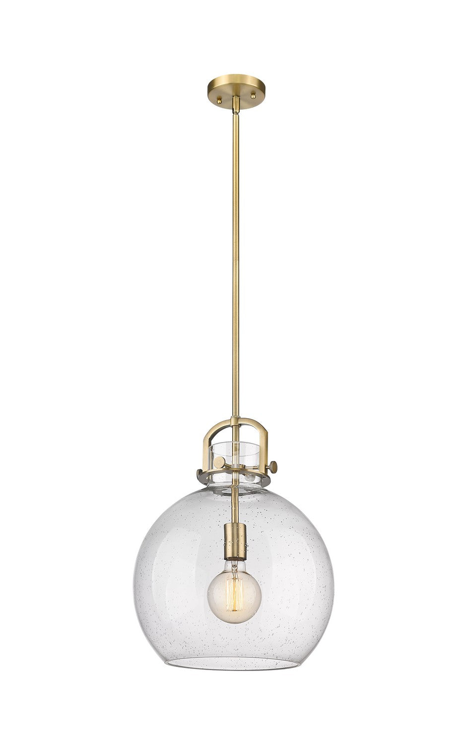 Innovations Downtown Urban 410-1SL-BB-G410-14SDY Pendant Light - Brushed Brass