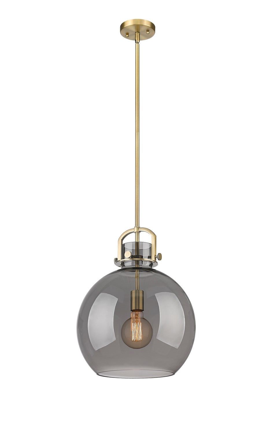 Innovations Downtown Urban 410-1SL-BB-G410-14SM Pendant Light - Brushed Brass