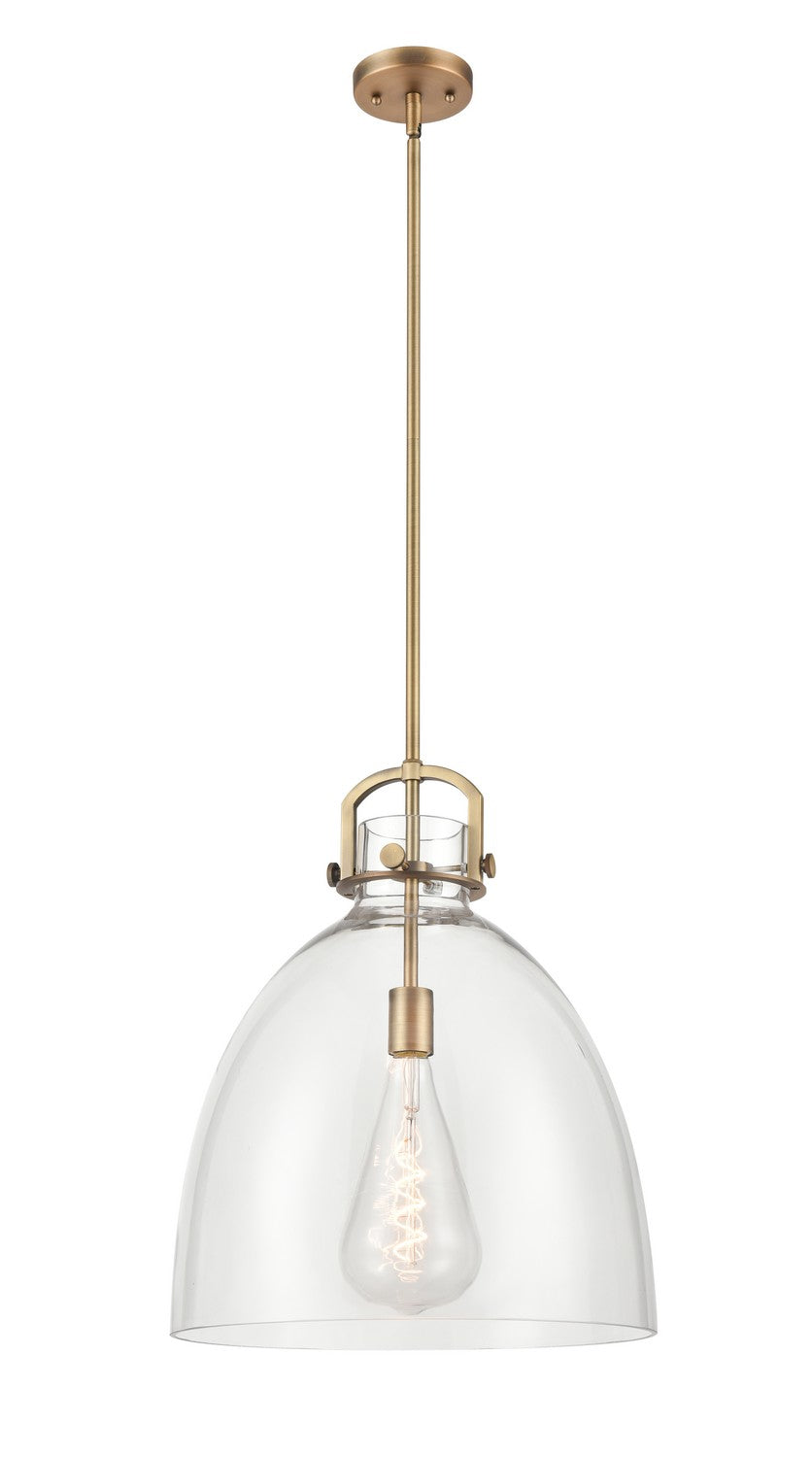 Innovations Downtown Urban 410-1SL-BB-G412-16CL Pendant Light - Brushed Brass