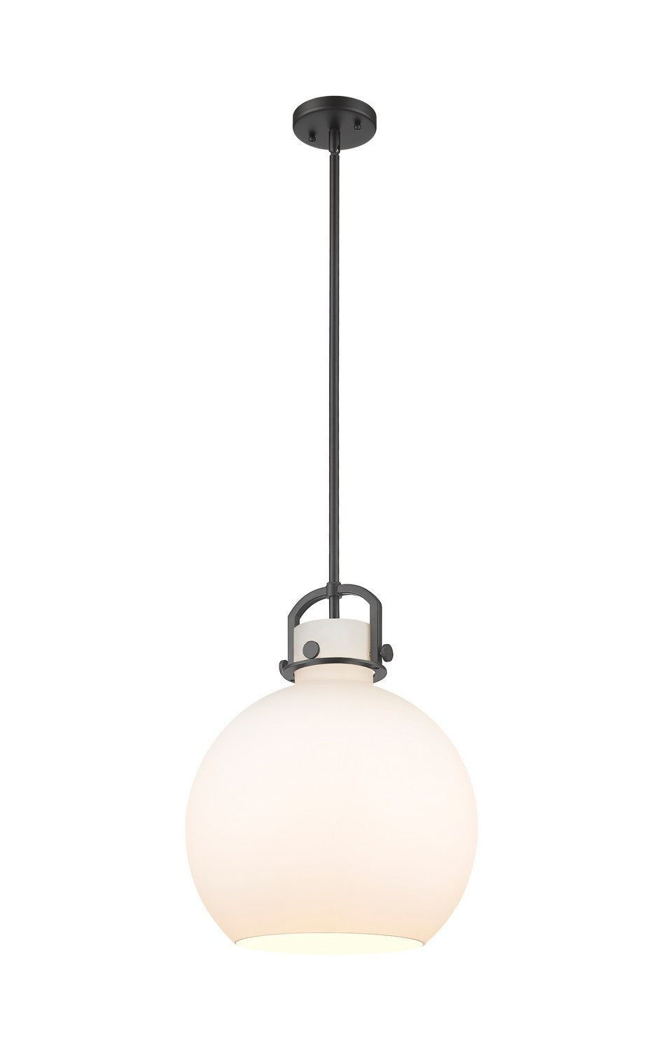 Innovations Downtown Urban 410-1SL-BK-G410-14WH Pendant Light - Matte Black