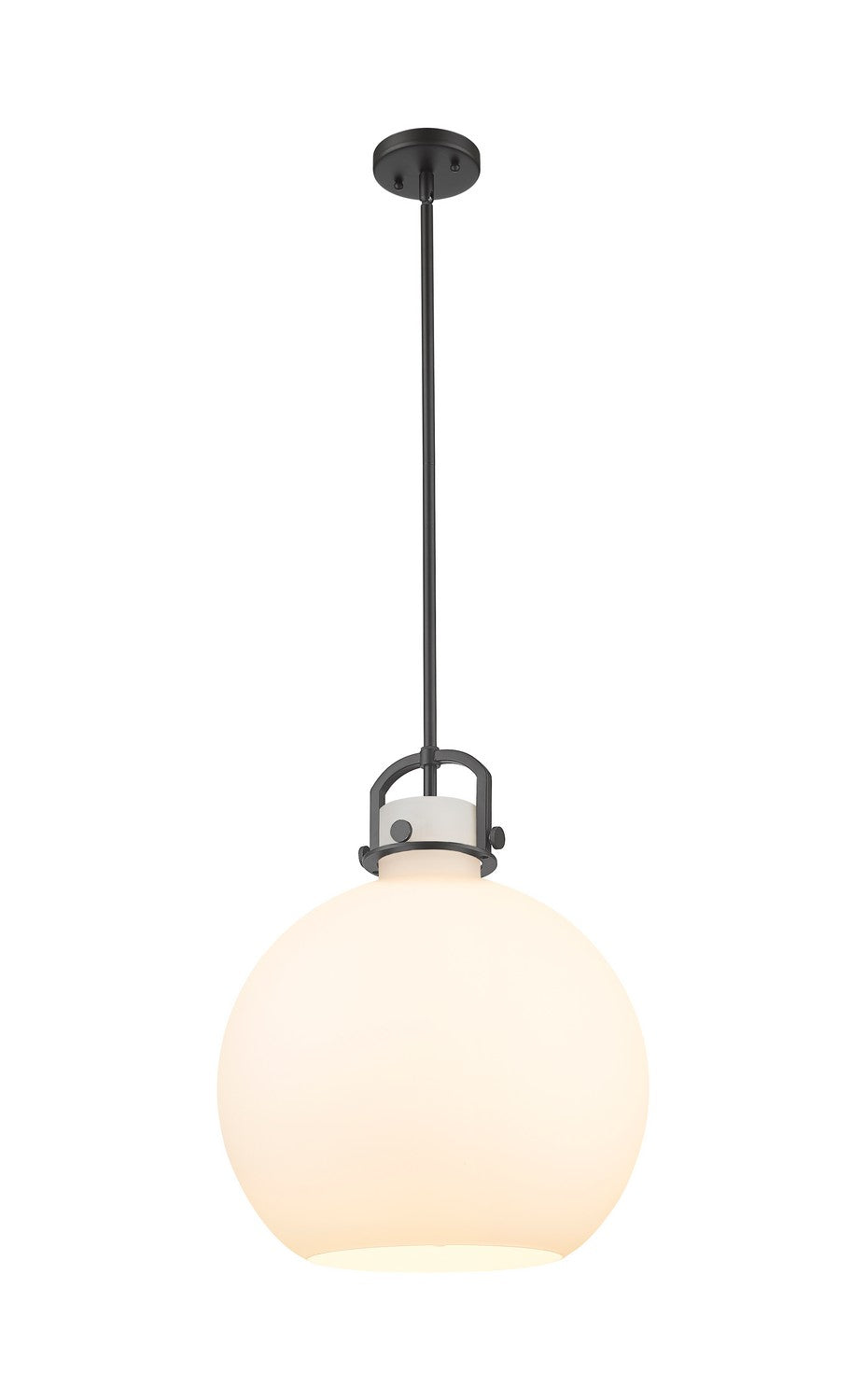 Innovations Downtown Urban 410-1SL-BK-G410-16WH Pendant Light - Matte Black