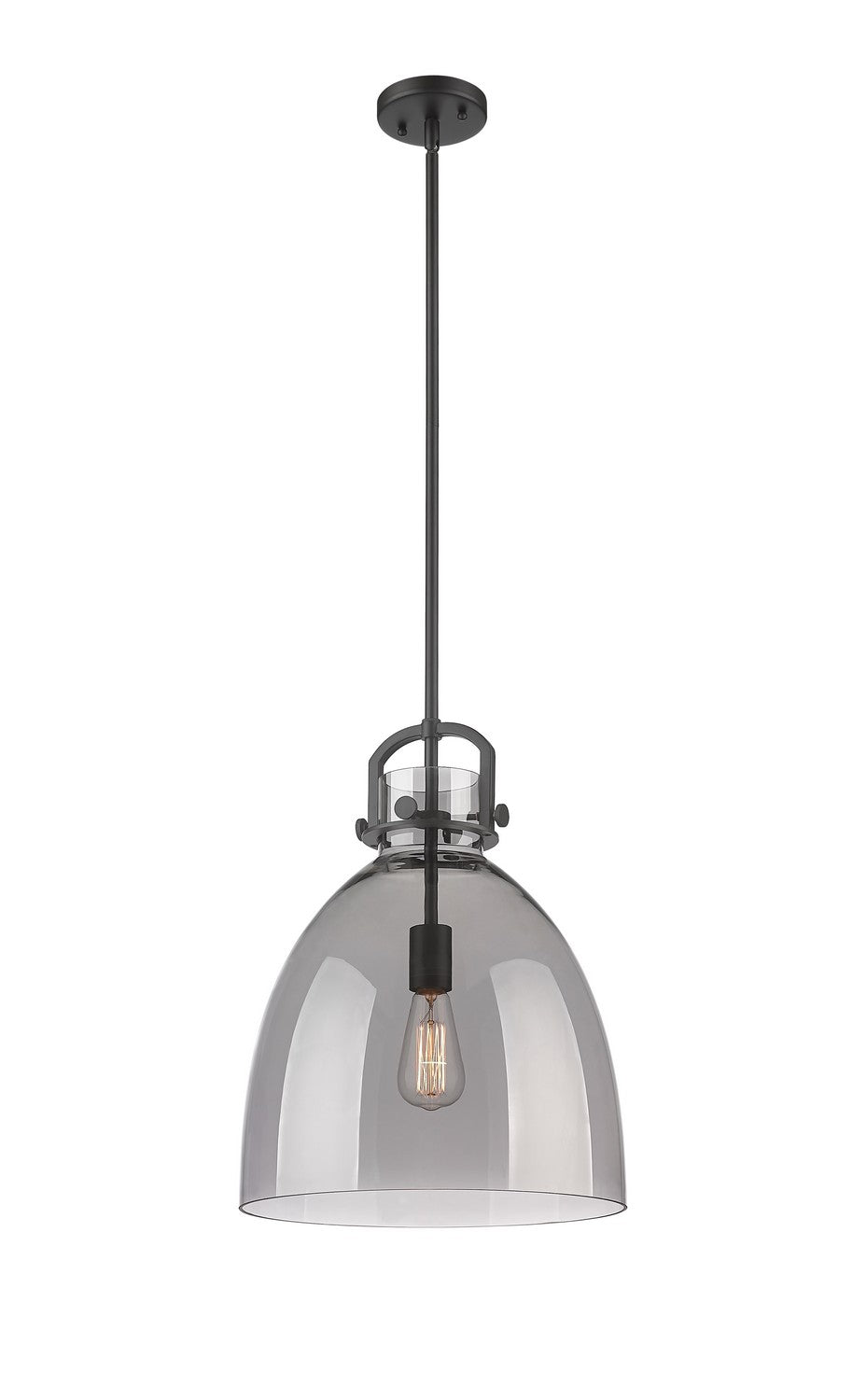 Innovations Downtown Urban 410-1SL-BK-G412-14SM Pendant Light - Matte Black