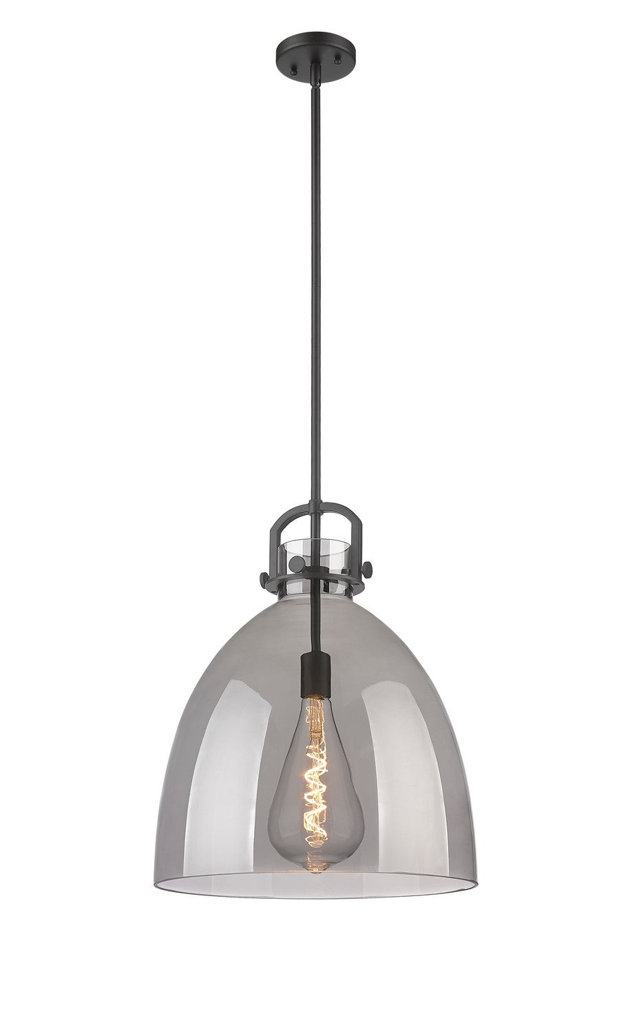 Innovations Downtown Urban 410-1SL-BK-G412-16SM Pendant Light - Matte Black