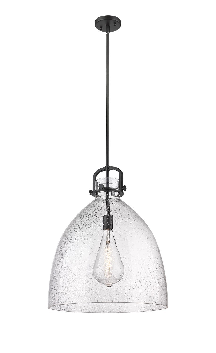 Innovations Downtown Urban 410-1SL-BK-G412-18SDY Pendant Light - Matte Black
