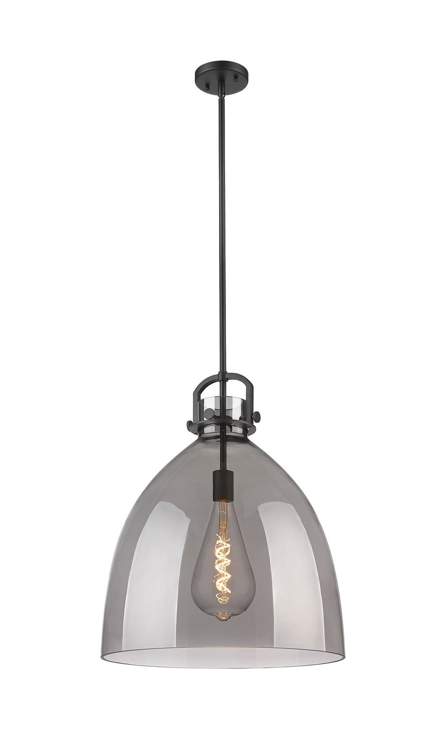 Innovations Downtown Urban 410-1SL-BK-G412-18SM Pendant Light - Matte Black