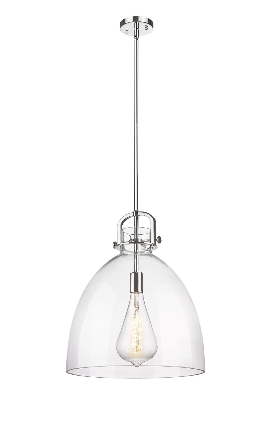Innovations Downtown Urban 410-1SL-PN-G412-16CL Pendant Light - Polished Nickel