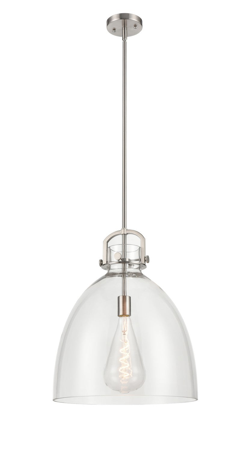 Innovations Downtown Urban 410-1SL-SN-G412-16CL Pendant Light - Satin Nickel