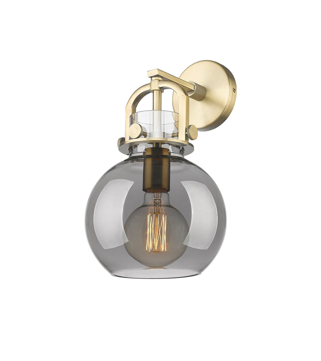 Innovations Newton 410-1W-BB-G410-8SM Wall Sconce Light - Brushed Brass