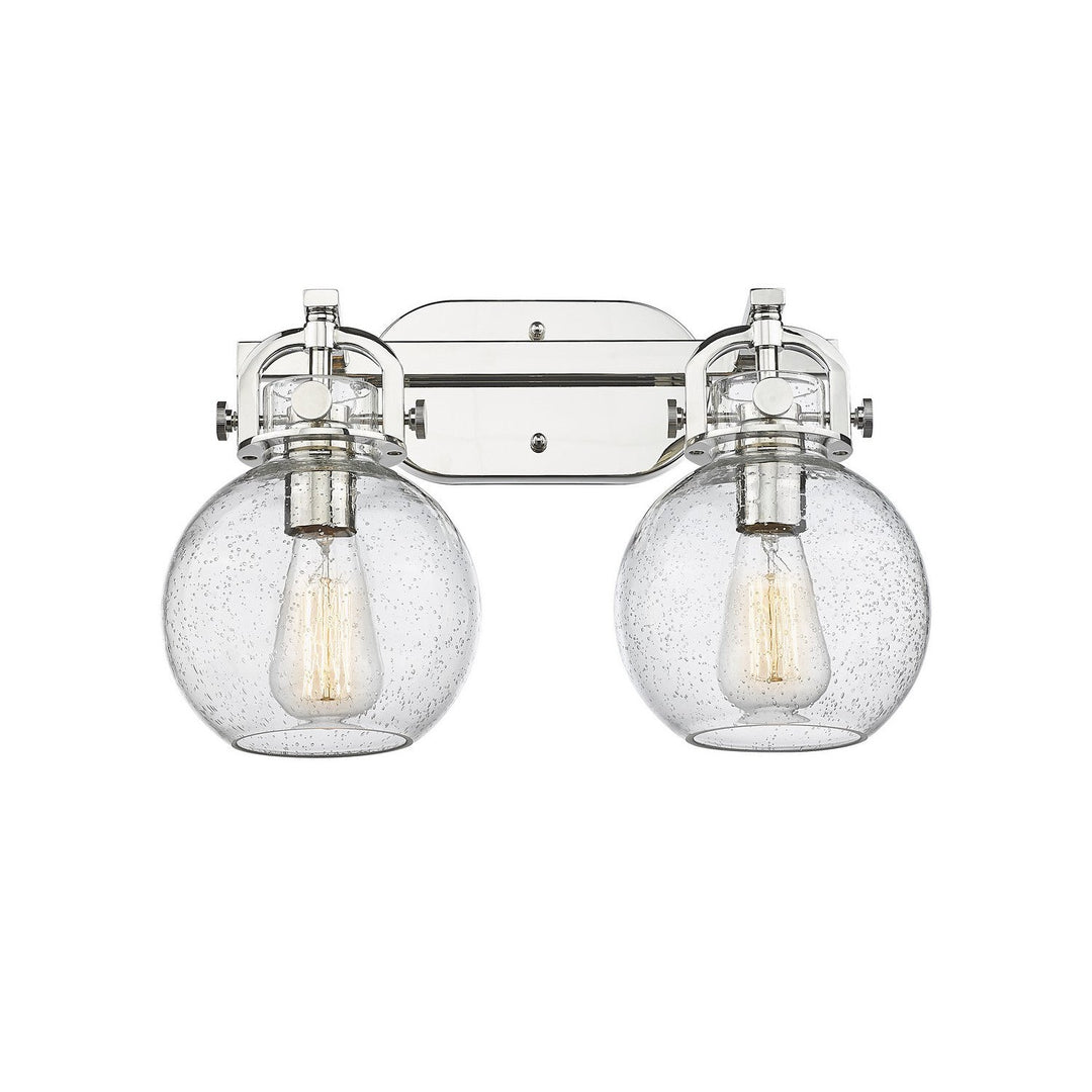 Innovations Newton 410-2W-PN-G410-7SDY Bath Vanity Light 17 in. wide - Polished Nickel