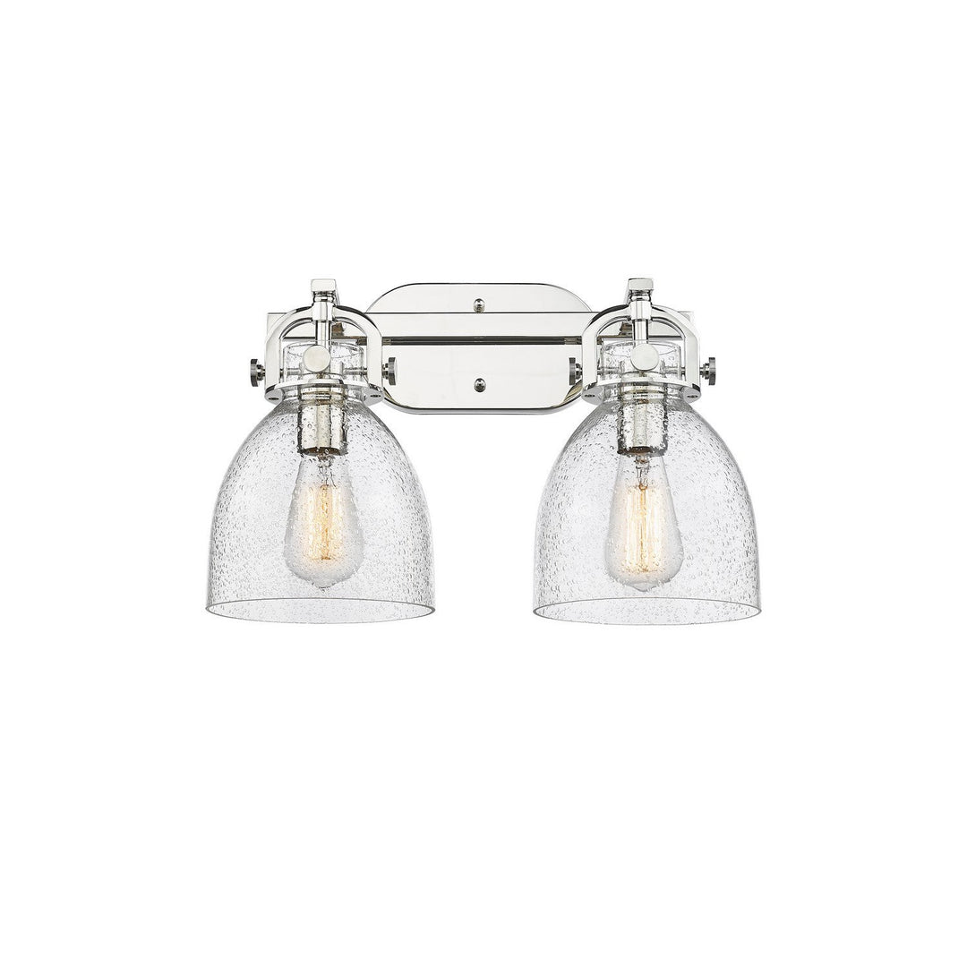 Innovations Downtown Urban 410-2W-PN-G412-7SDY Bath Vanity Light 17 in. wide - Polished Nickel