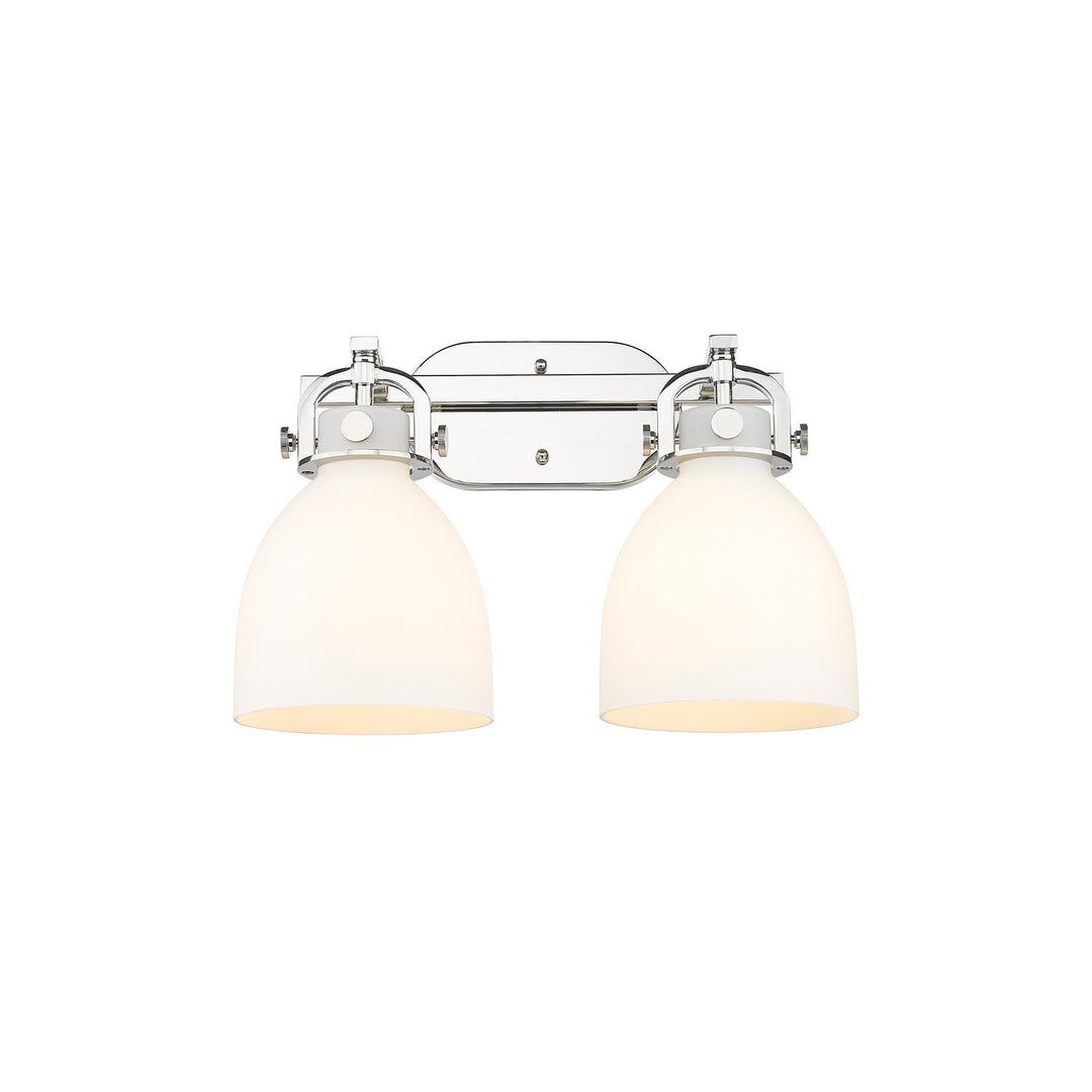 Innovations Downtown Urban 410-2W-PN-G412-7WH Bath Vanity Light 17 in. wide - Polished Nickel