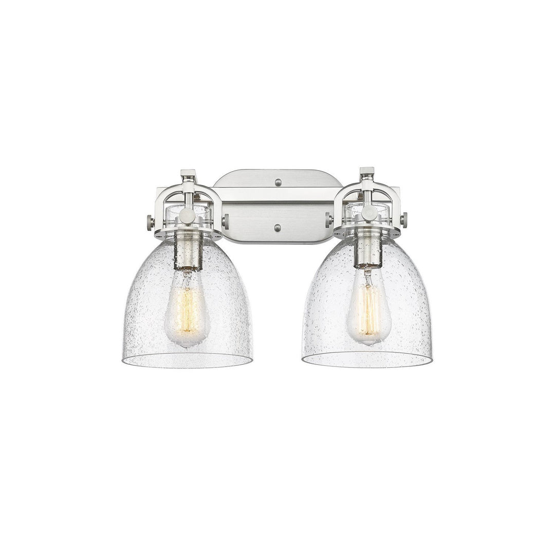 Innovations Downtown Urban 410-2W-SN-G412-7SDY Bath Vanity Light 17 in. wide - Satin Nickel
