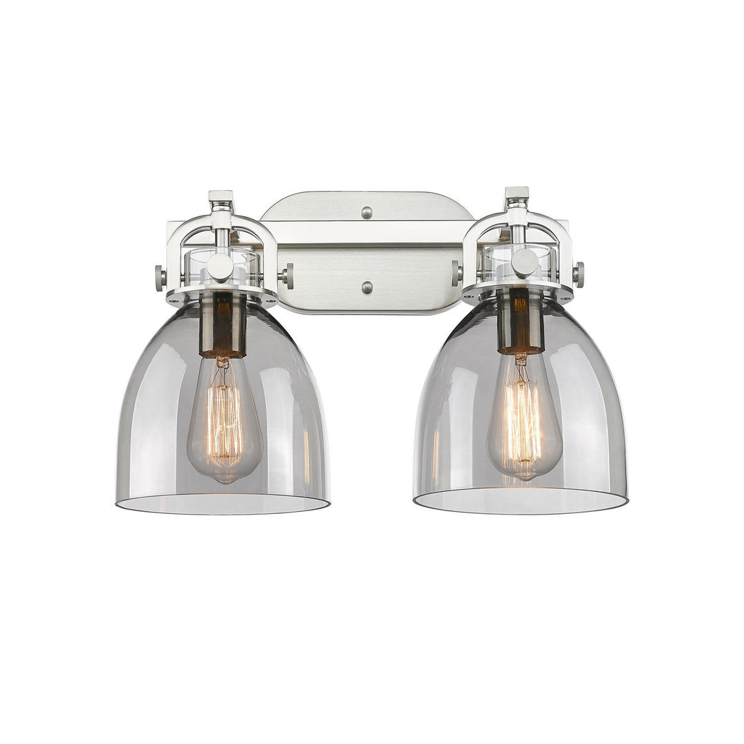 Innovations Downtown Urban 410-2W-SN-G412-7SM Bath Vanity Light 17 in. wide - Satin Nickel