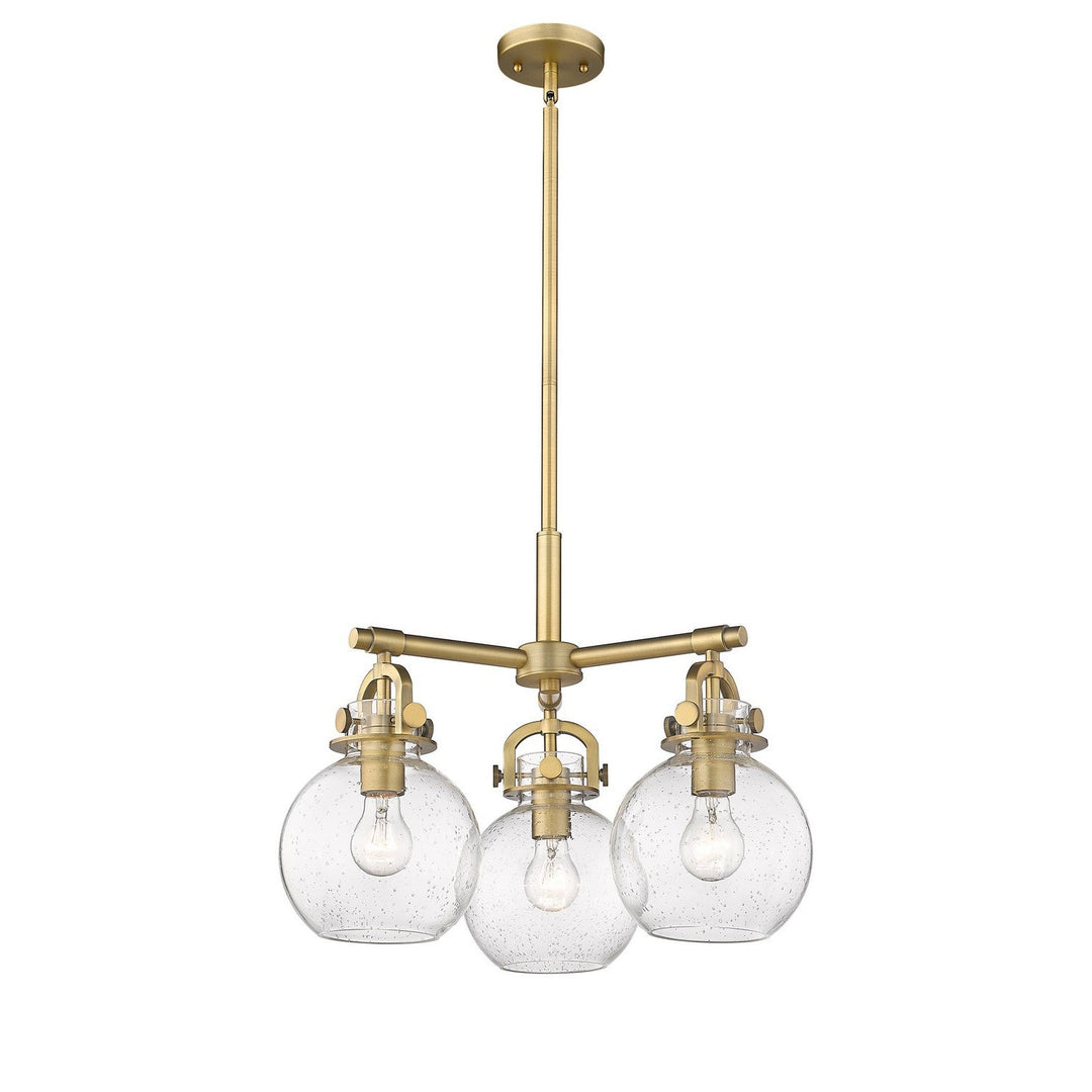 Innovations Downtown Urban 410-3CR-BB-G410-7SDY Pendant Light - Brushed Brass