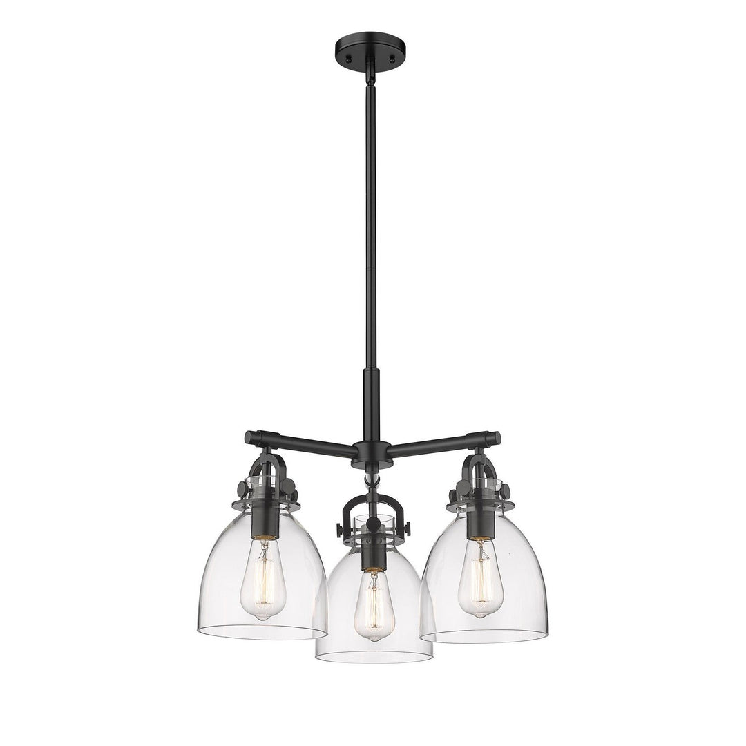 Innovations Downtown Urban 410-3CR-BK-G412-7CL Pendant Light - Matte Black