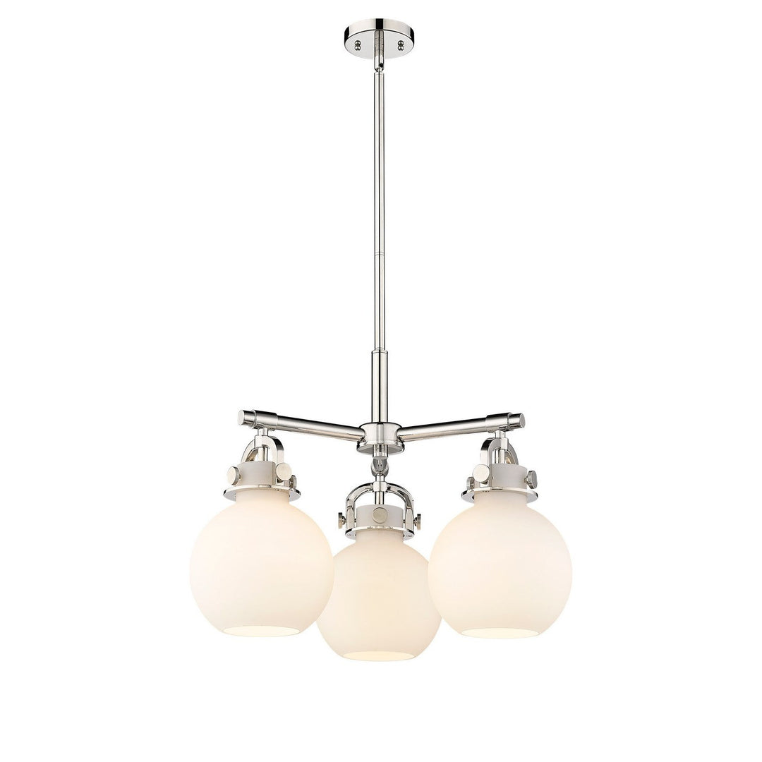 Innovations Downtown Urban 410-3CR-PN-G410-7WH Pendant Light - Polished Nickel