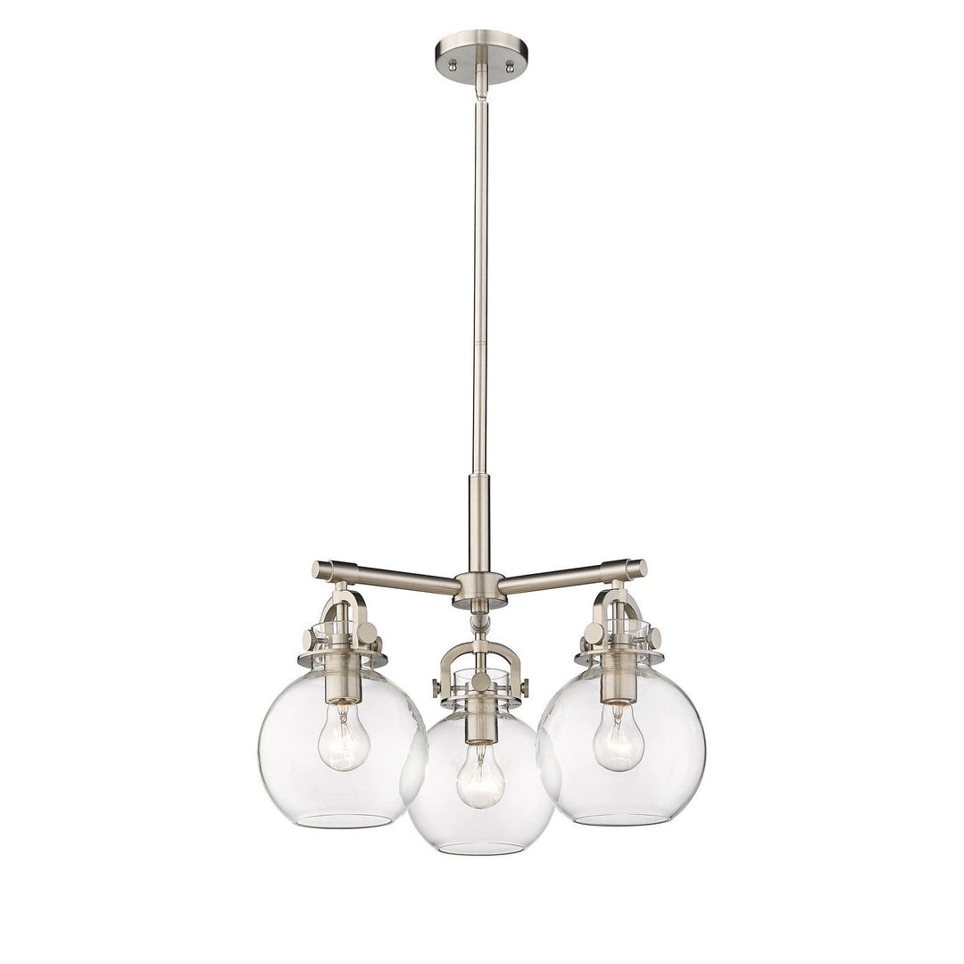 Innovations Downtown Urban 410-3CR-SN-G410-7CL Pendant Light - Satin Nickel