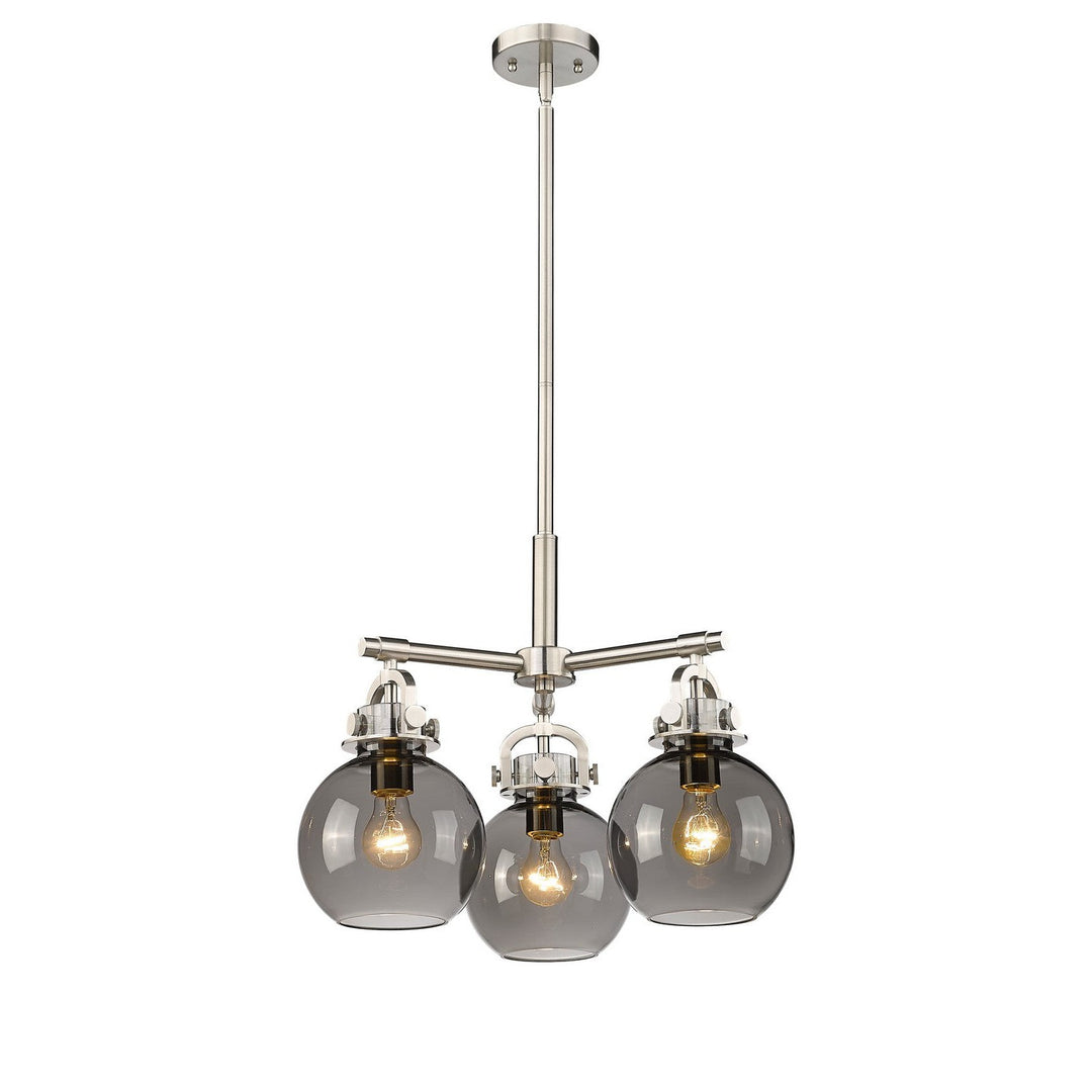 Innovations Downtown Urban 410-3CR-SN-G410-7SM Pendant Light - Satin Nickel