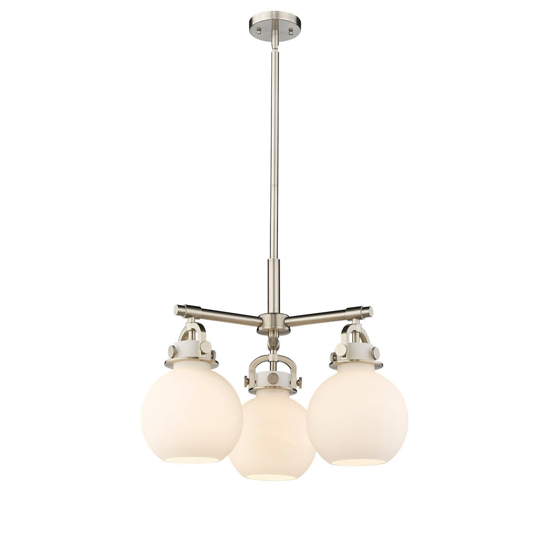 Innovations Downtown Urban 410-3CR-SN-G410-7WH Pendant Light - Satin Nickel