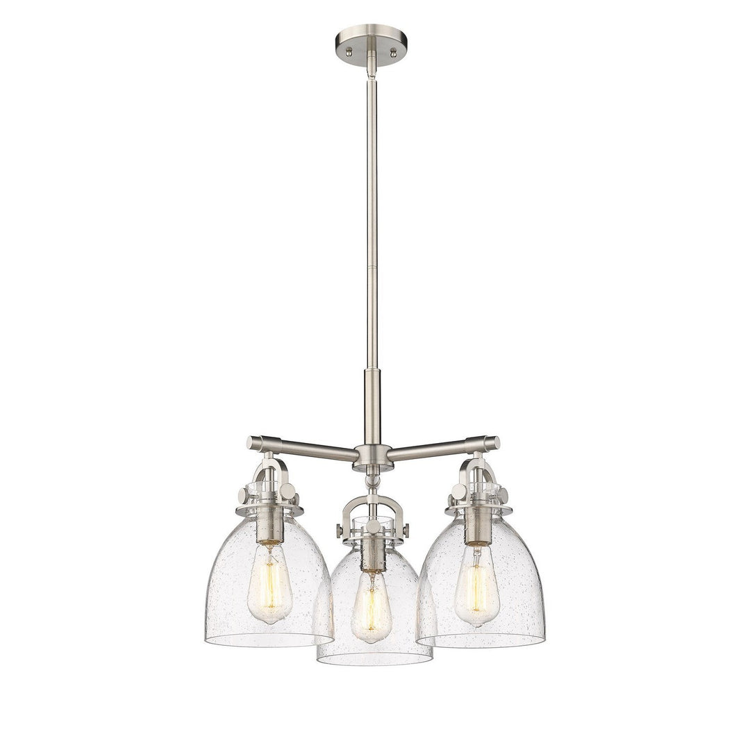 Innovations Downtown Urban 410-3CR-SN-G412-7SDY Pendant Light - Satin Nickel