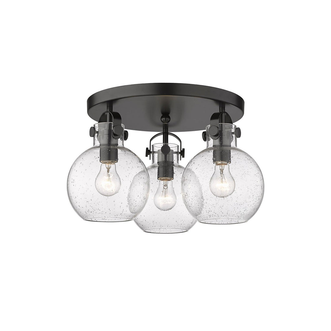 Innovations Downtown Urban 410-3F-BK-G410-7SDY Ceiling Light - Matte Black