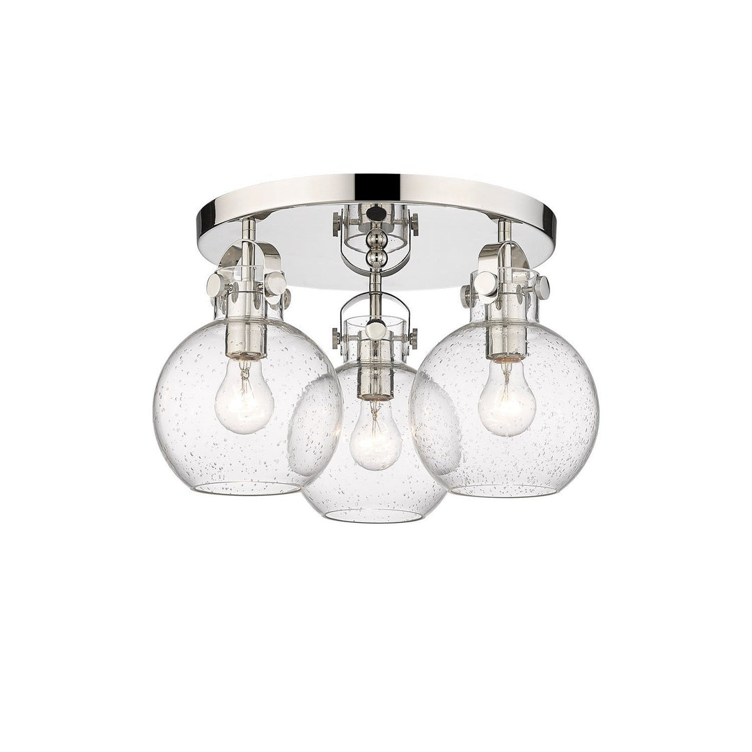 Innovations Downtown Urban 410-3F-PN-G410-7SDY Ceiling Light - Polished Nickel