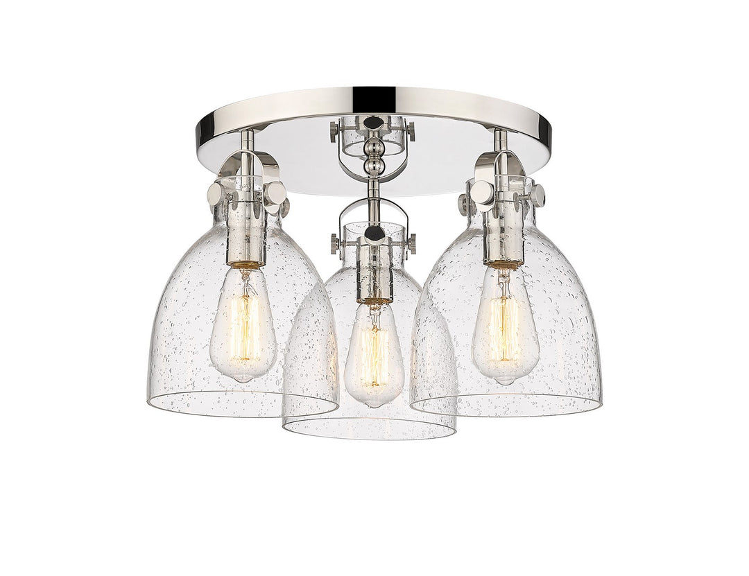 Innovations Downtown Urban 410-3F-PN-G412-7SDY Ceiling Light - Polished Nickel