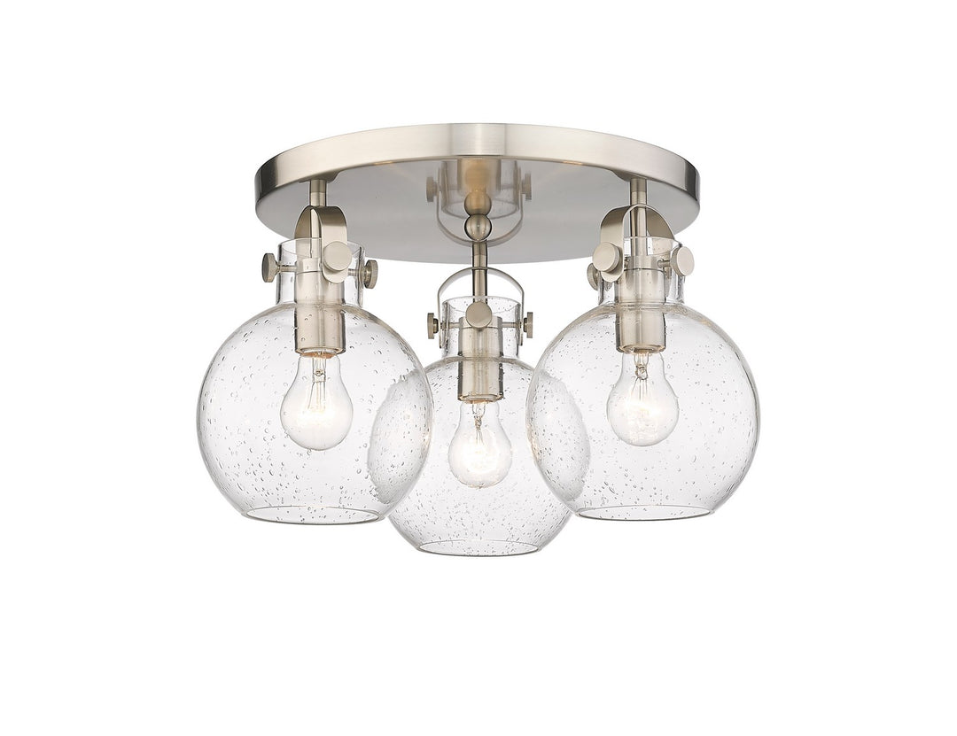 Innovations Downtown Urban 410-3F-SN-G410-7SDY Ceiling Light - Satin Nickel