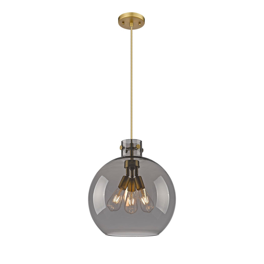 Innovations Downtown Urban 410-3PL-BB-G410-16SM Pendant Light - Brushed Brass