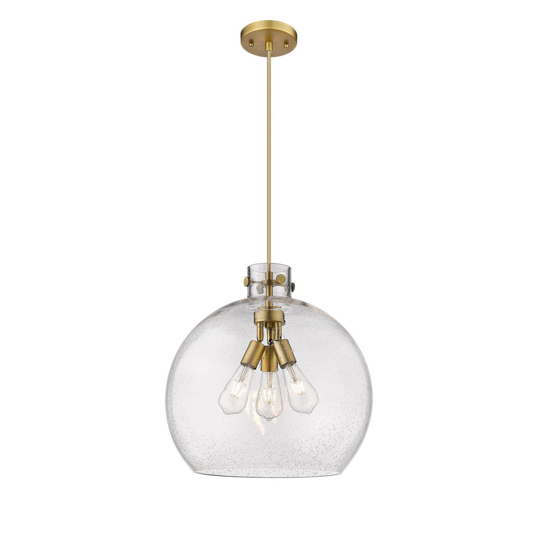 Innovations Downtown Urban 410-3PL-BB-G410-18SDY Pendant Light - Brushed Brass