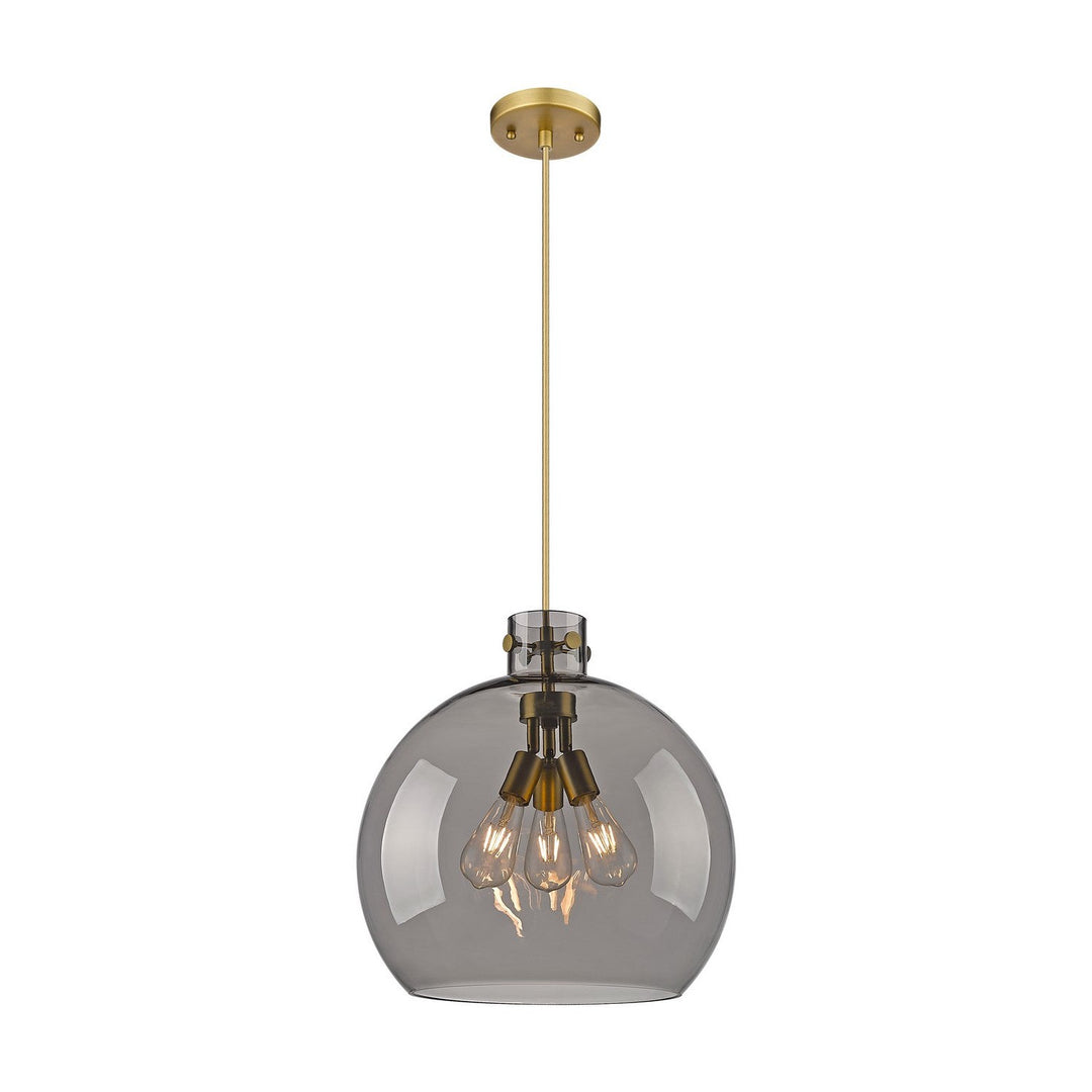 Innovations Downtown Urban 410-3PL-BB-G410-18SM Pendant Light - Brushed Brass