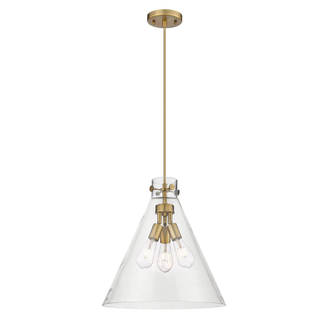 Innovations Downtown Urban 410-3PL-BB-G411-18CL Pendant Light - Brushed Brass