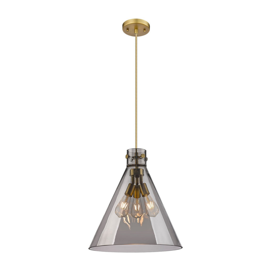 Innovations Downtown Urban 410-3PL-BB-G411-18SM Pendant Light - Brushed Brass