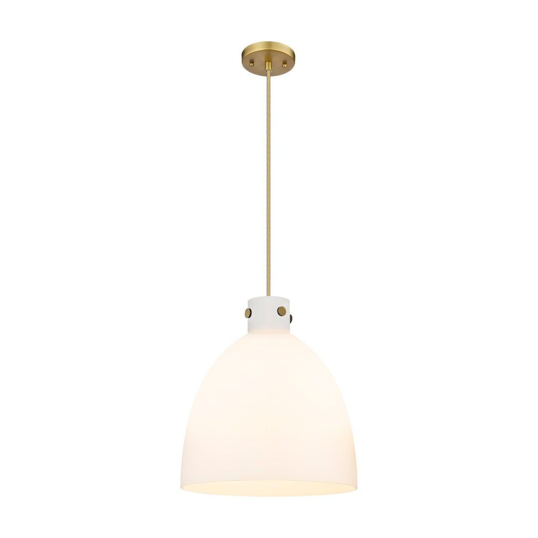Innovations Downtown Urban 410-3PL-BB-G412-16WH Pendant Light - Brushed Brass