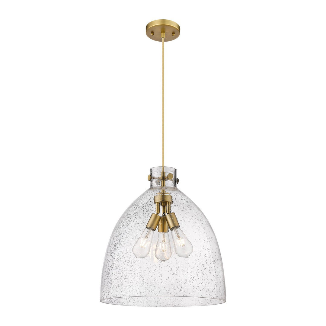 Innovations Downtown Urban 410-3PL-BB-G412-18SDY Pendant Light - Brushed Brass