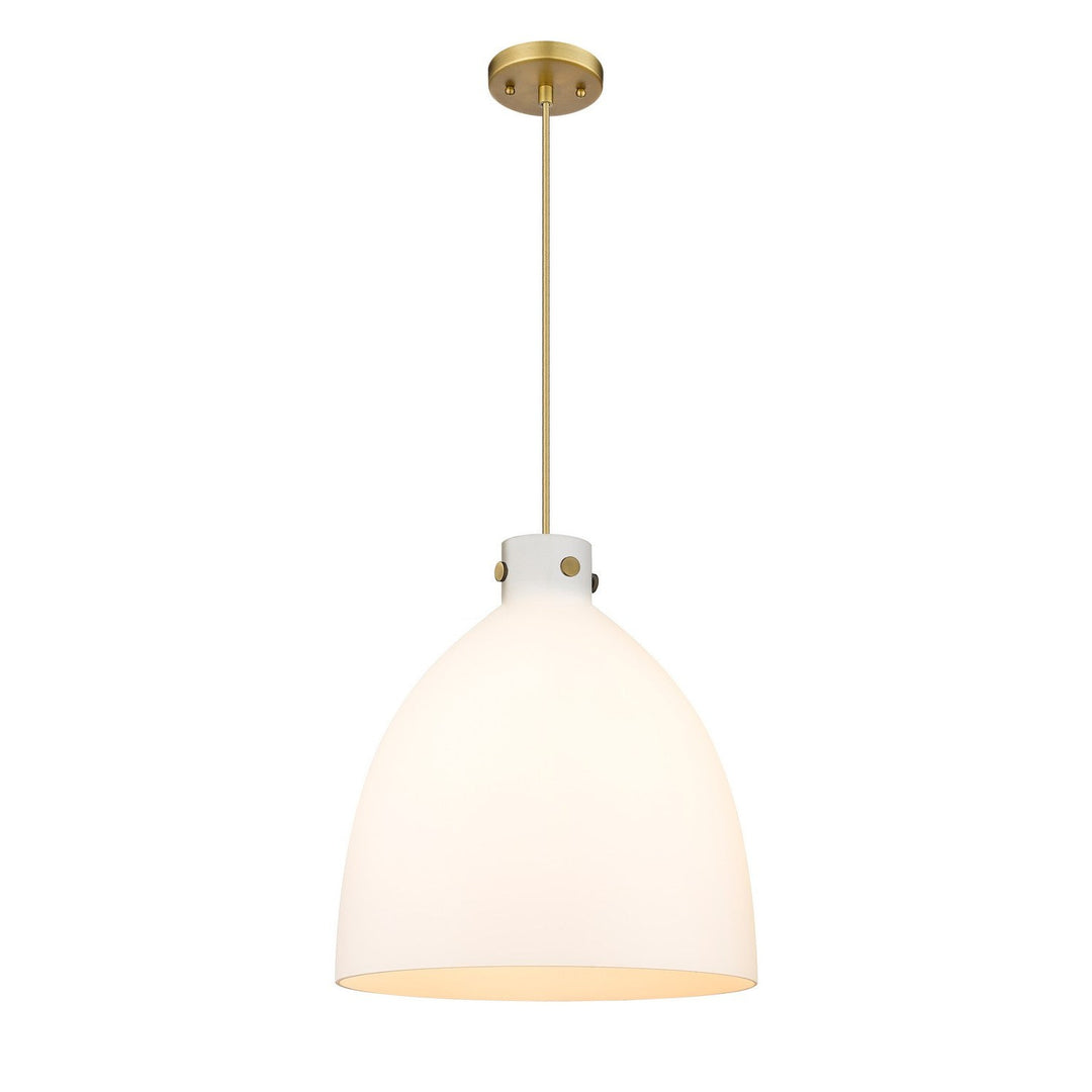 Innovations Downtown Urban 410-3PL-BB-G412-18WH Pendant Light - Brushed Brass