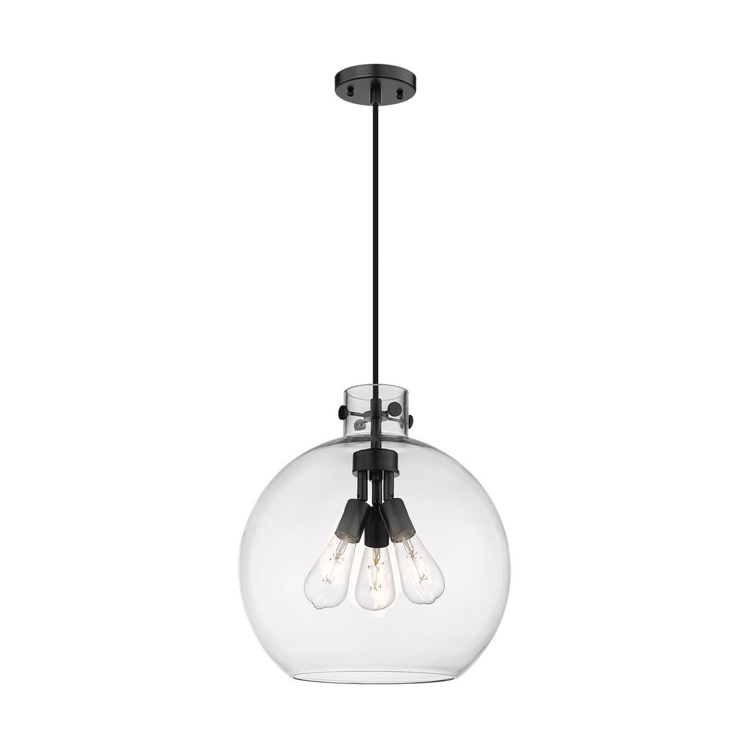 Innovations Downtown Urban 410-3PL-BK-G410-16CL Pendant Light - Matte Black