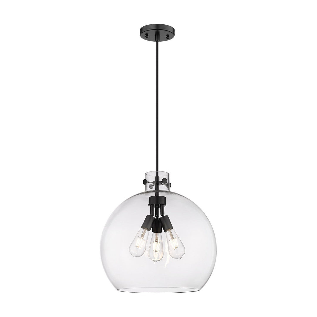 Innovations Downtown Urban 410-3PL-BK-G410-18CL Pendant Light - Matte Black