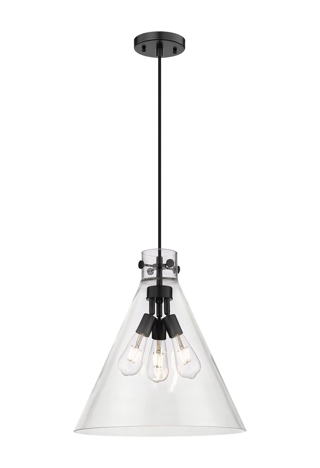 Innovations Downtown Urban 410-3PL-BK-G411-18CL Pendant Light - Matte Black